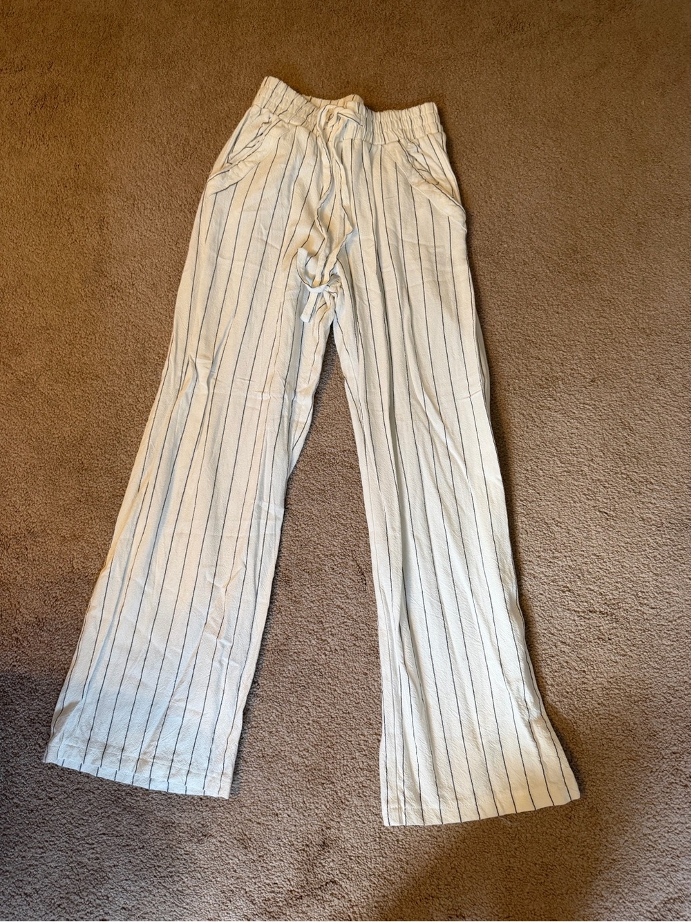 Sienna sky White Pinstripe Casual Pants